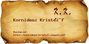 Kornidesz Kristóf névjegykártya